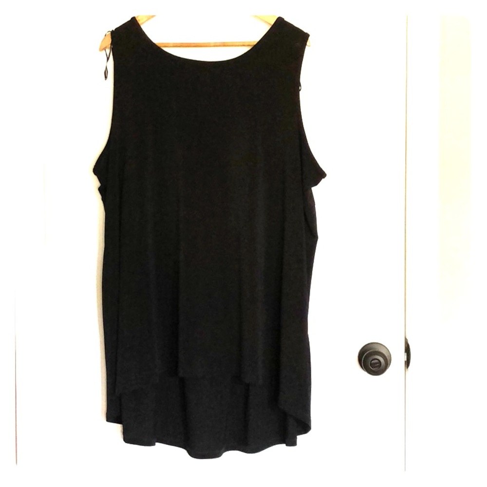 Never worn Vince Camuto high/low black sleeveless